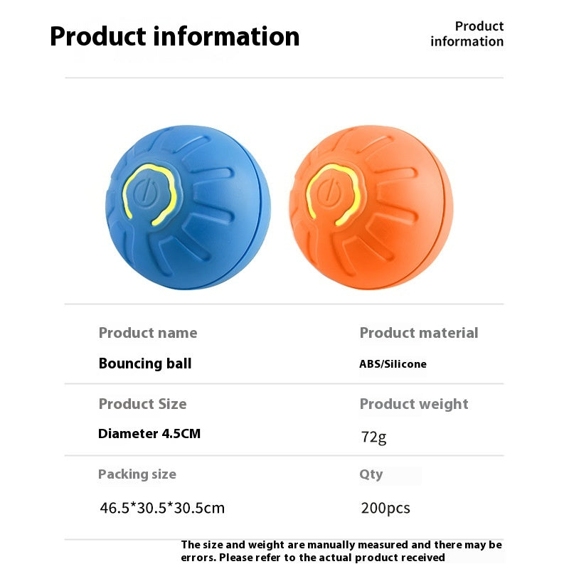 Smart Dog Toy Ball Electronic Interactive Pet Toy Moving Ball USB