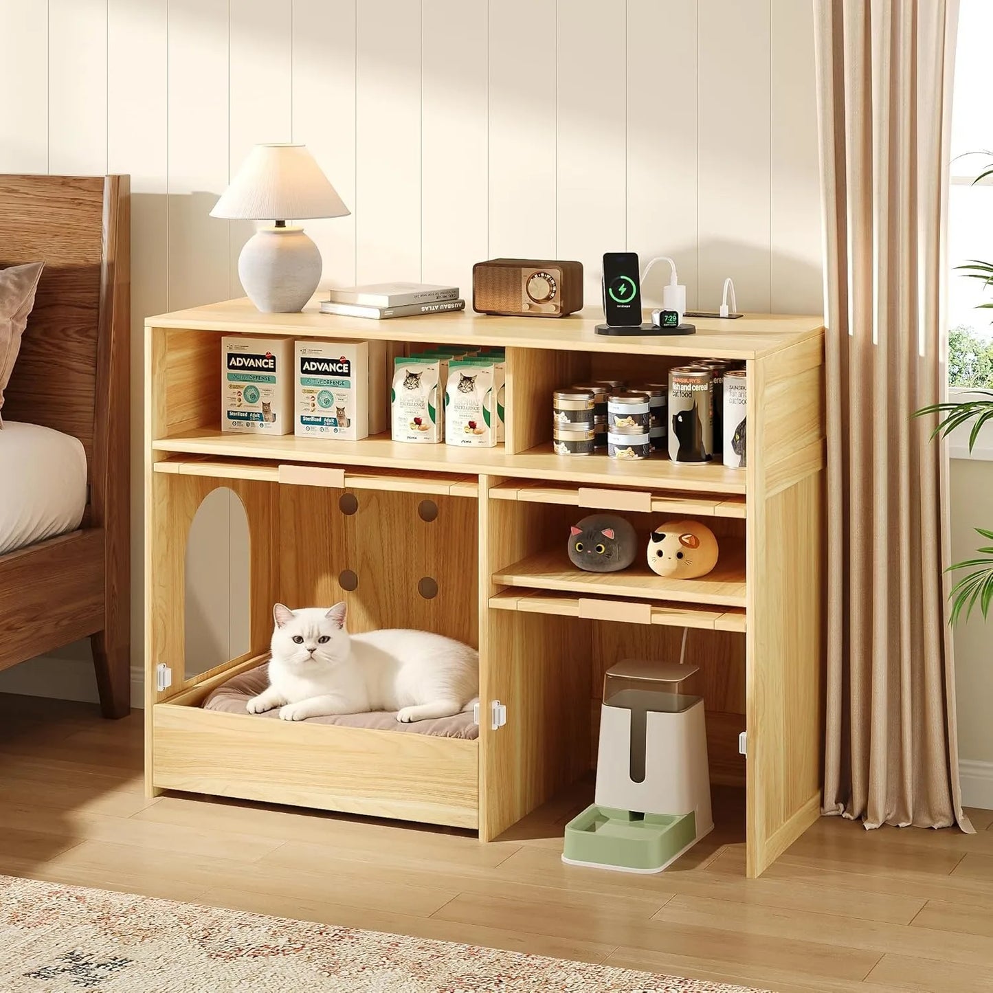 42''  Litter box Cabinet with Storage