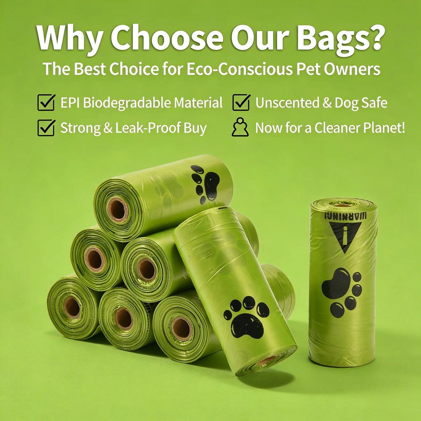 Eco-Friendly, Biodegradable Poop Bags