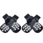 4Pcs/set Anti Slip Dog Socks with Straps