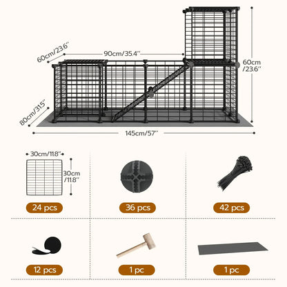 24 Panels Small Animal Playpen