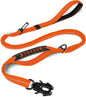 Reflective Shock Absorbing Pet Leash with Car Seatbelt