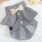 Pet Clothes Bowknot Striped Shirts