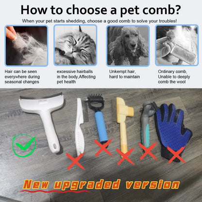 2pc  V-shaped large pet comb