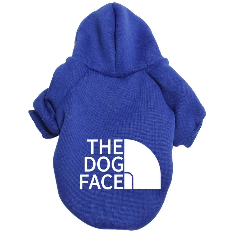 Pet Hoodie "The Dog Face" Text Pattern