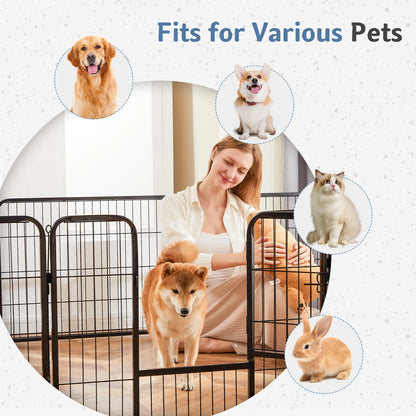 16 Panels Dog Playpen