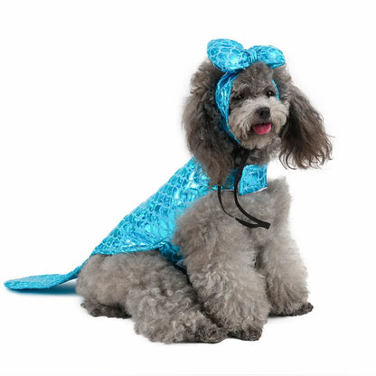 Mermaid Dog Costume S/M/L/XL Funny ,Cute Cosplay Party Dog Photo Shoots