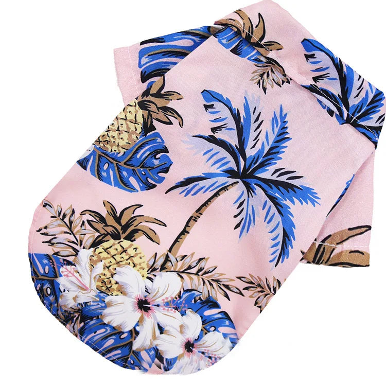 Hawaiian Shirt Pet Dog Summer Sand Beach Fun