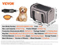 Pet Carrier Backpack with Telescopic Handle Wheels and Shoulder Strap for Travel Trip
