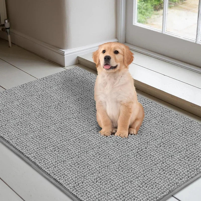 Dog Doormat for Muddy Paws Absorbent Non-slip