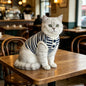 1pc  Simple striped knitted vest
