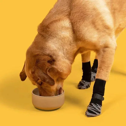 4Pcs/set Anti Slip Dog Socks with Straps