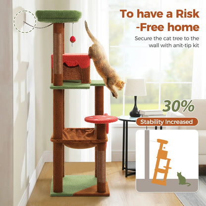Multi-Level Cat Tree with Scratching Posts