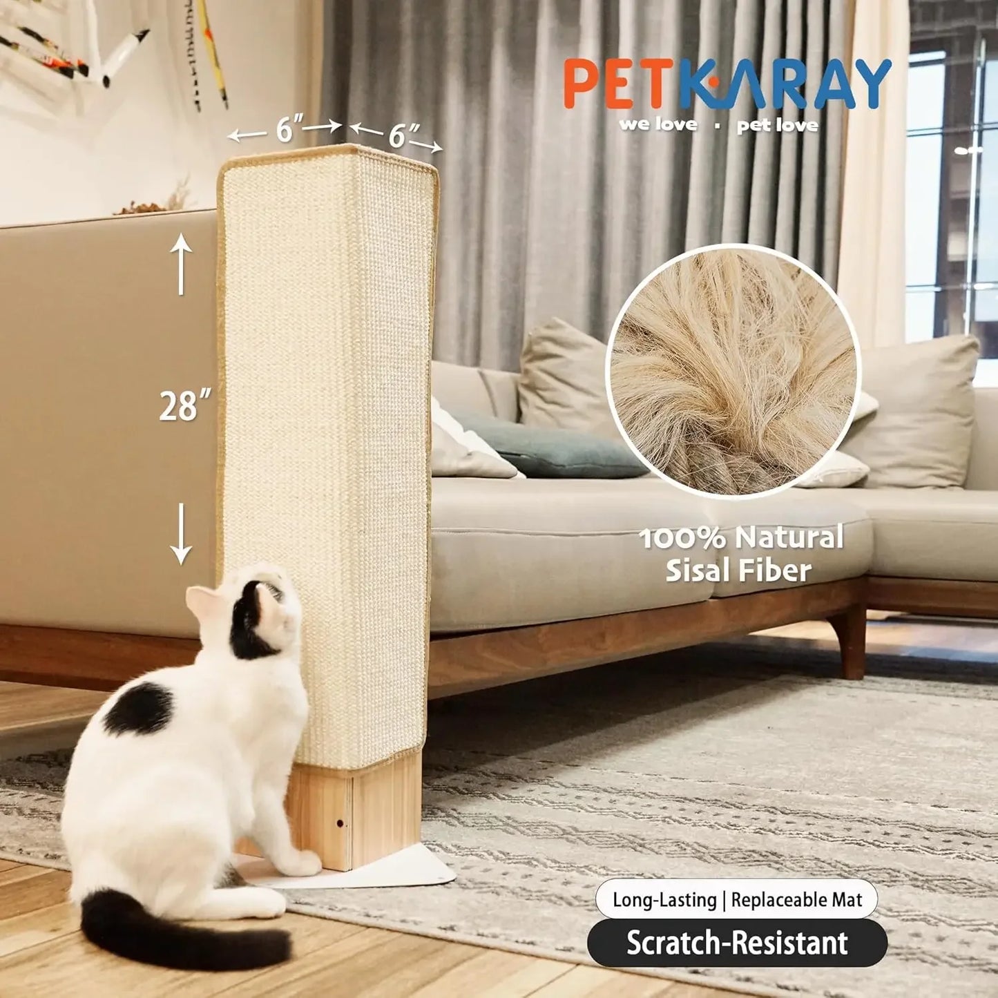28" Corner Cat Scratcher