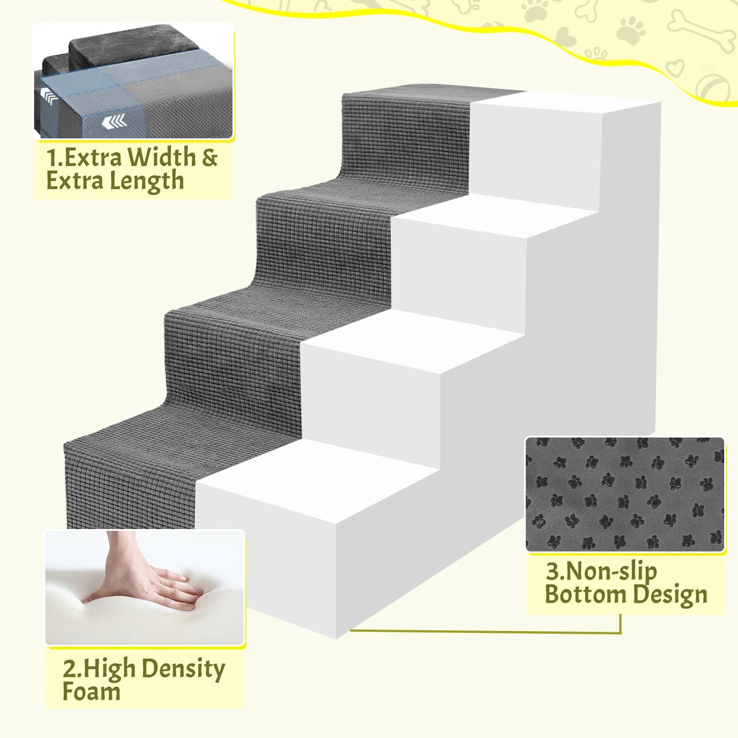 4-Tier/5-Tier Pet Stairs For Small Animals