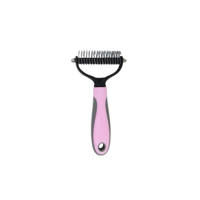 Deshedding Two Sided Hair Removal Brush for Dogs Cats