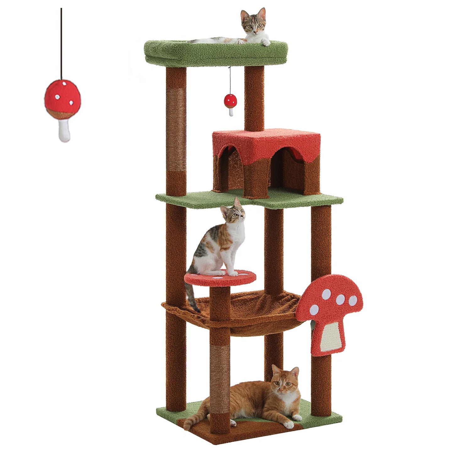 Multi-Level Cat Tree with Scratching Posts