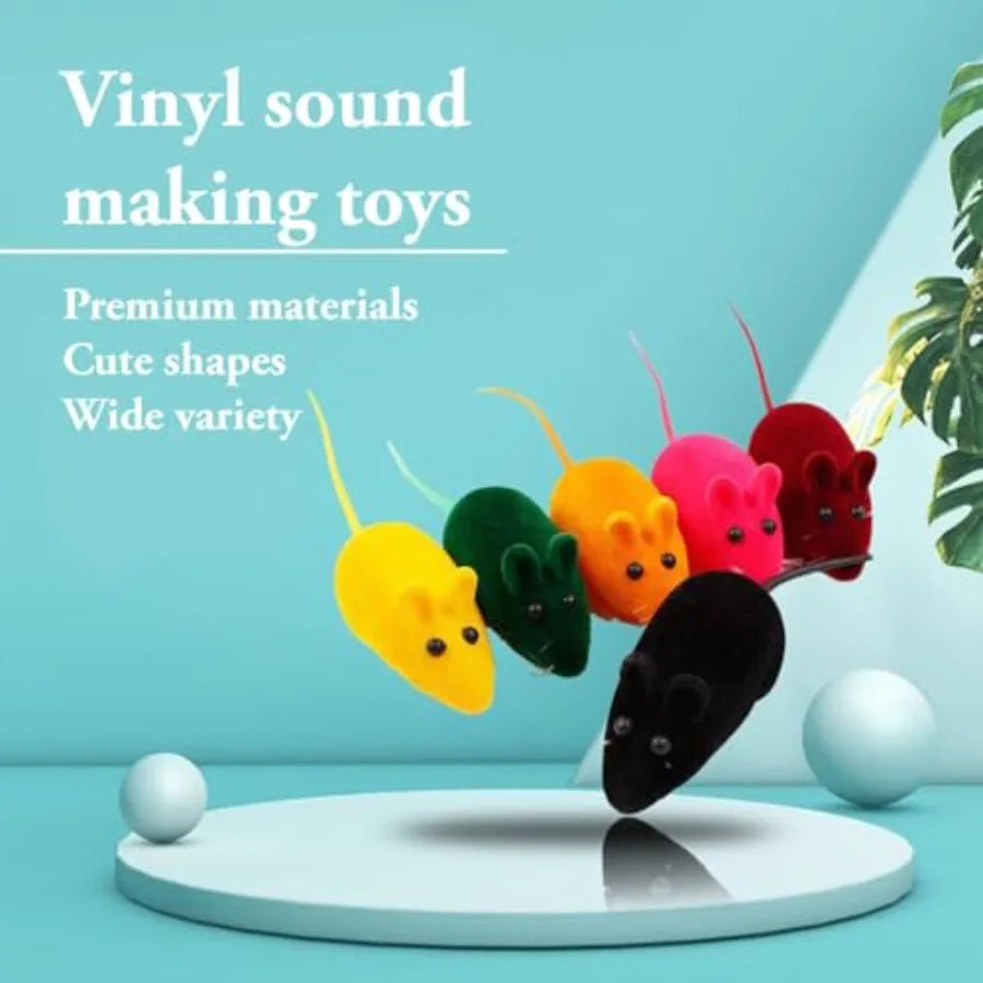 6Pcs squeaking sound interactive toy