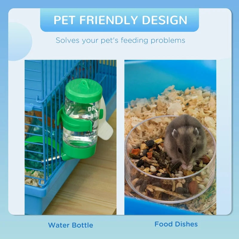 18.5" 5-Tier Hamster Cage with Tubes