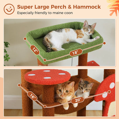 Multi-Level Cat Tree with Scratching Posts
