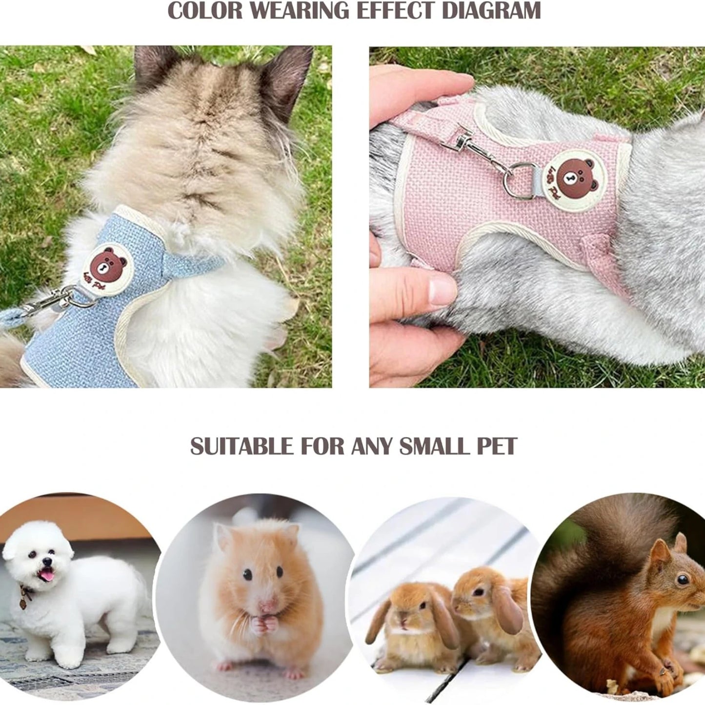 Cute Harness Leash Set