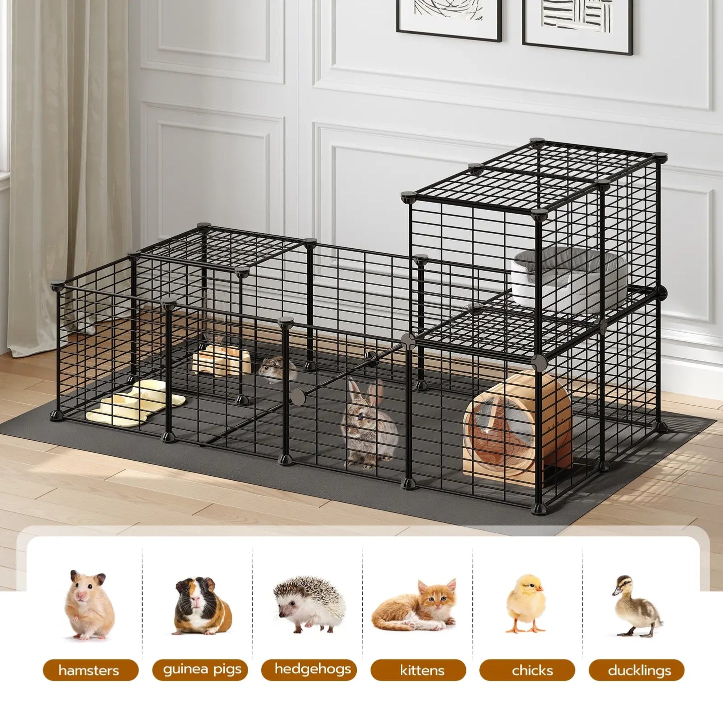 24 Panels Small Animal Playpen