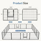 16 Panels Dog Playpen