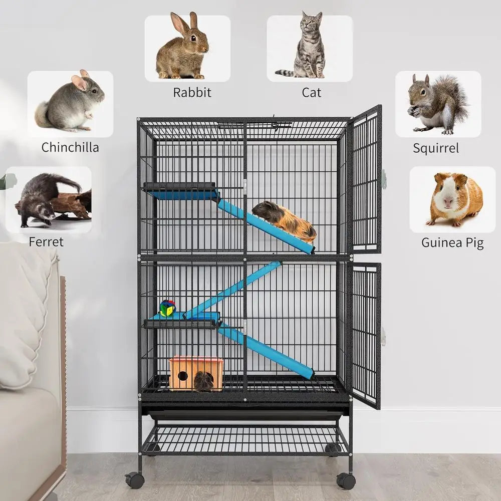 4-Tiers Metal Small Animal Cage