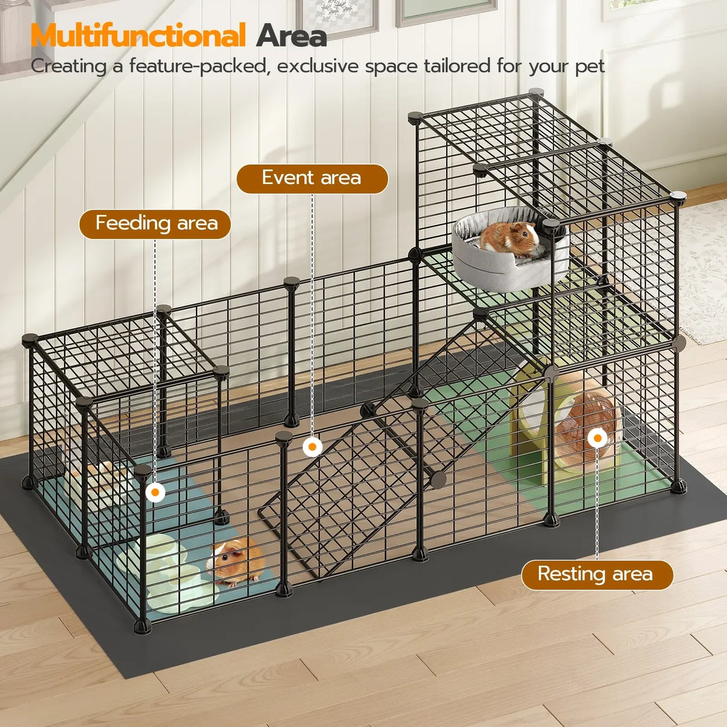 24 Panels Small Animal Playpen