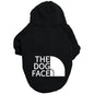 Pet Hoodie "The Dog Face" Text Pattern