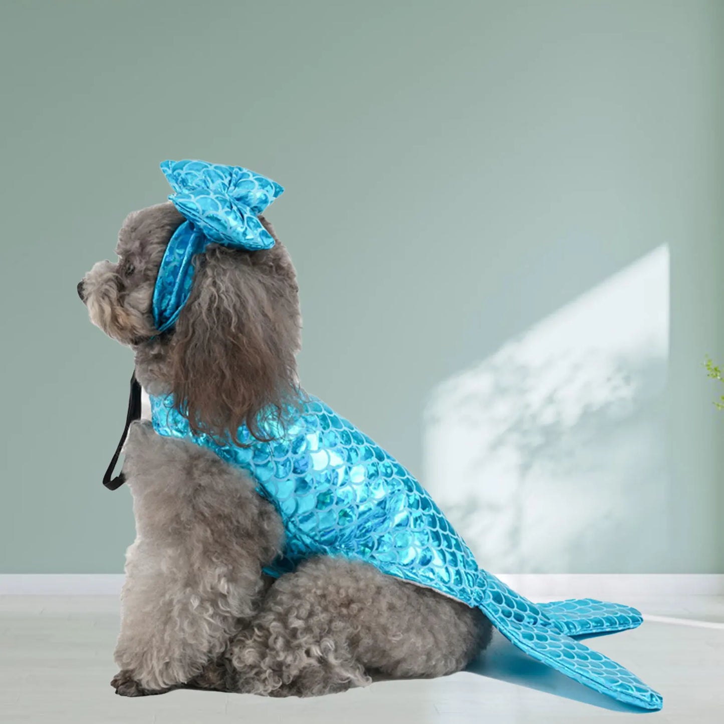 Mermaid Dog Costume S/M/L/XL Funny ,Cute Cosplay Party Dog Photo Shoots