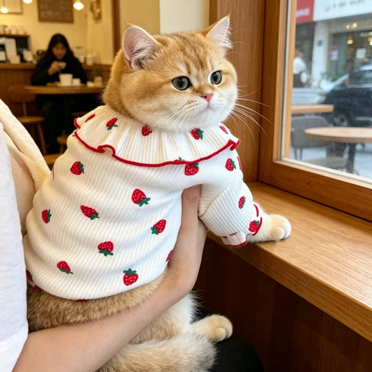 1pc Strawberry Small Dog Clothes