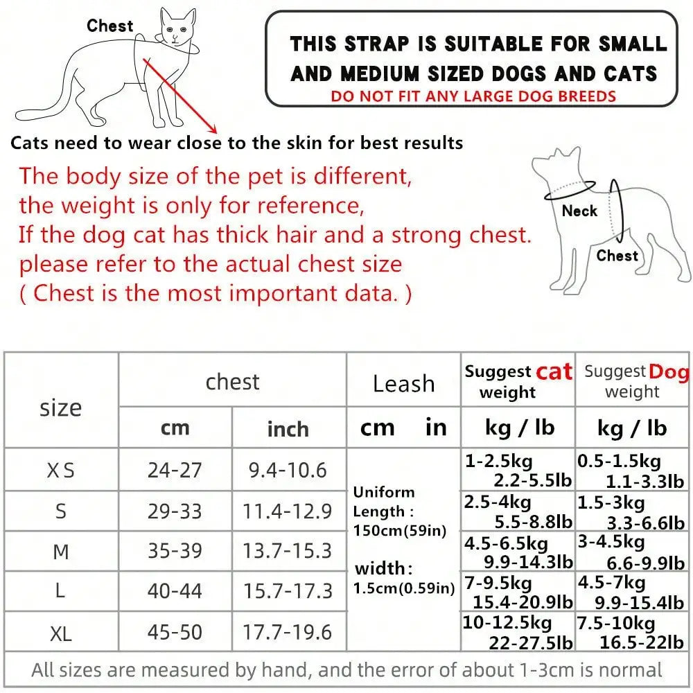 1 Set Comfortable Mesh Breathable Adjustable Reflective Dog Vest Chest Back Strap