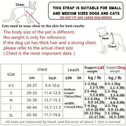 1 Set Comfortable Mesh Breathable Adjustable Reflective Dog Vest Chest Back Strap