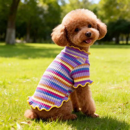 Wide Elastic Stripes Pet Dog Clothes