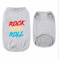 1pc “ROCK AND ROLL” Printed Pet Shirt