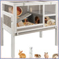 2-Story with Stand, Leak-Proof Tray, Ramp & Hideout for Small Pets