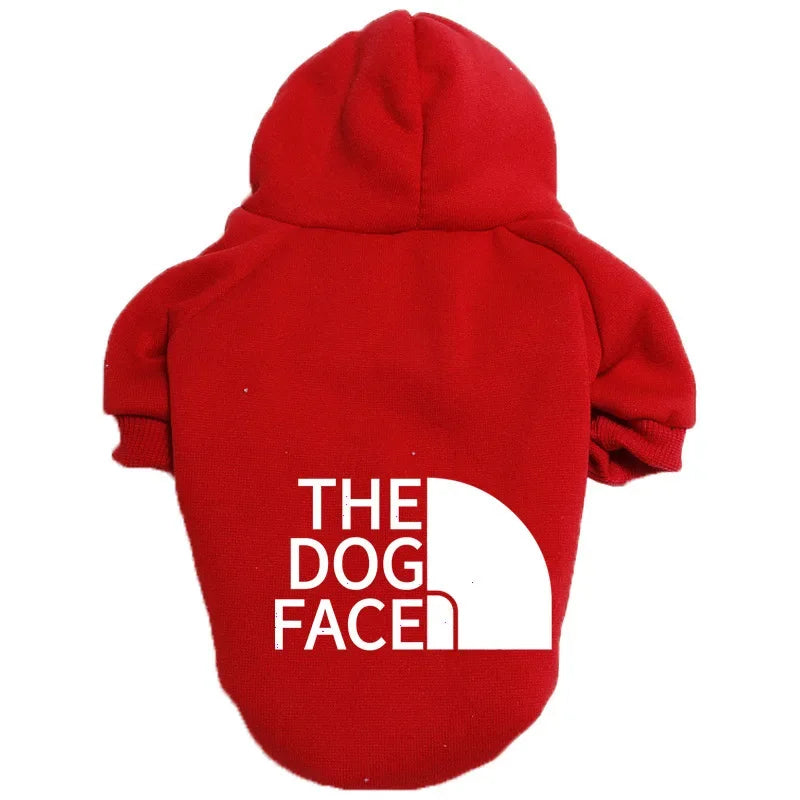 Pet Hoodie "The Dog Face" Text Pattern