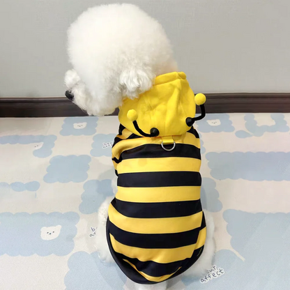 Cute Bee Costume Dog Cat Hoodie