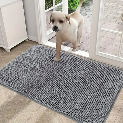 Dog Doormat for Muddy Paws Absorbent Non-slip