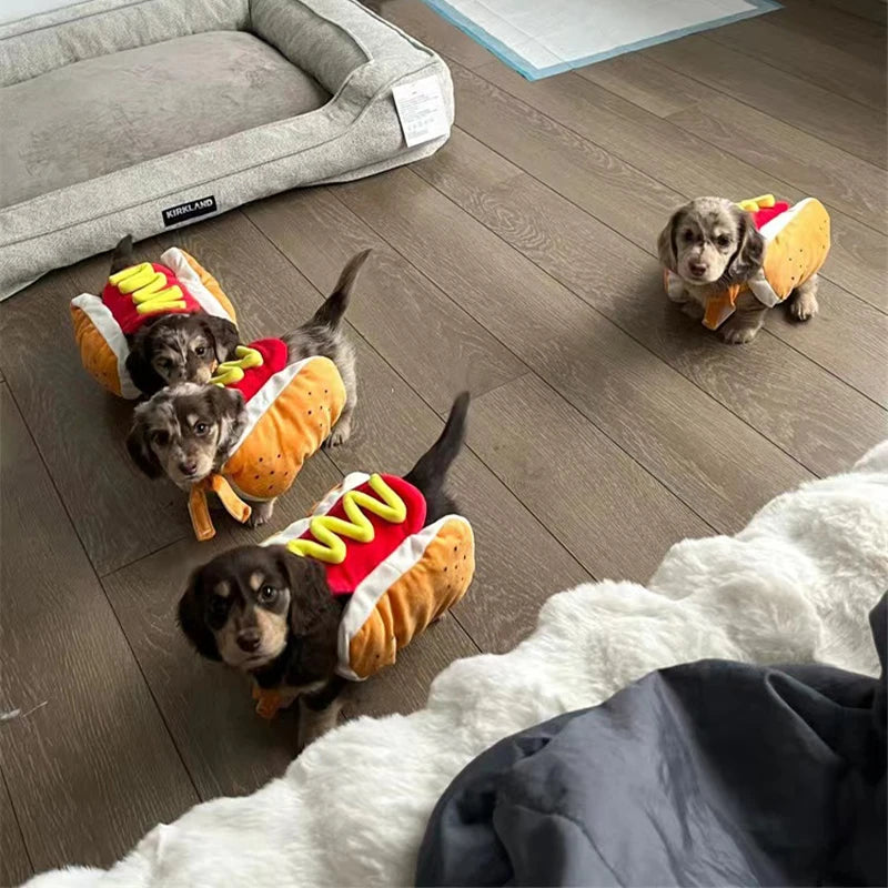 Hot Dog Shaped Adjustable Cat Dog Party Costume