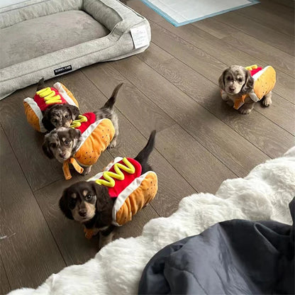 Hot Dog Shaped Adjustable Cat Dog Party Costume