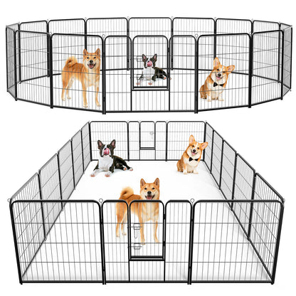 16 Panels Dog Playpen