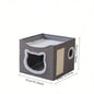 Cat House:  Play Cube, Toy Tunnel, Scratching Board,  Non-Slip Base