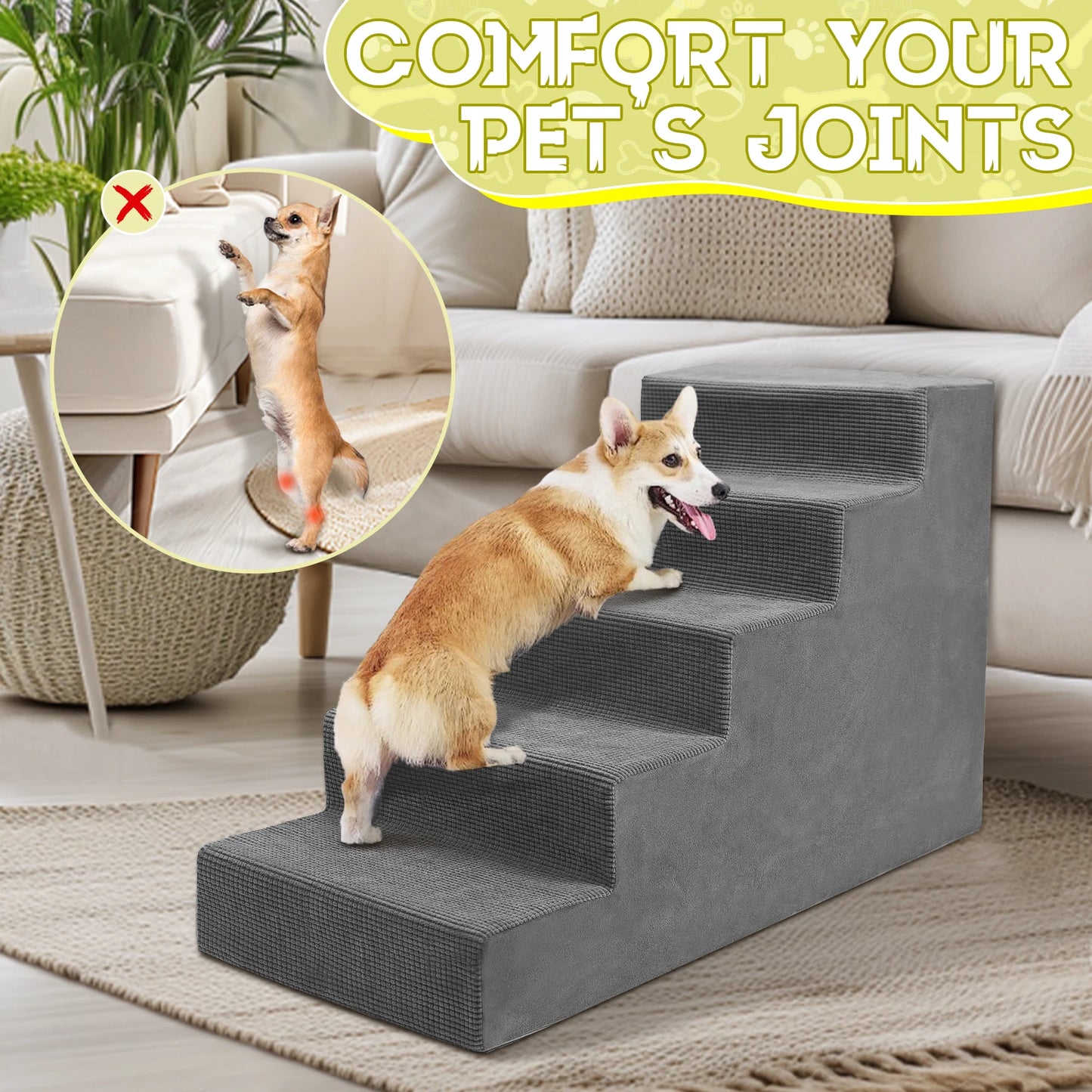 4-Tier/5-Tier Pet Stairs For Small Animals