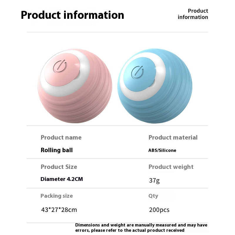 Smart Dog Toy Ball Electronic Interactive Pet Toy Moving Ball USB