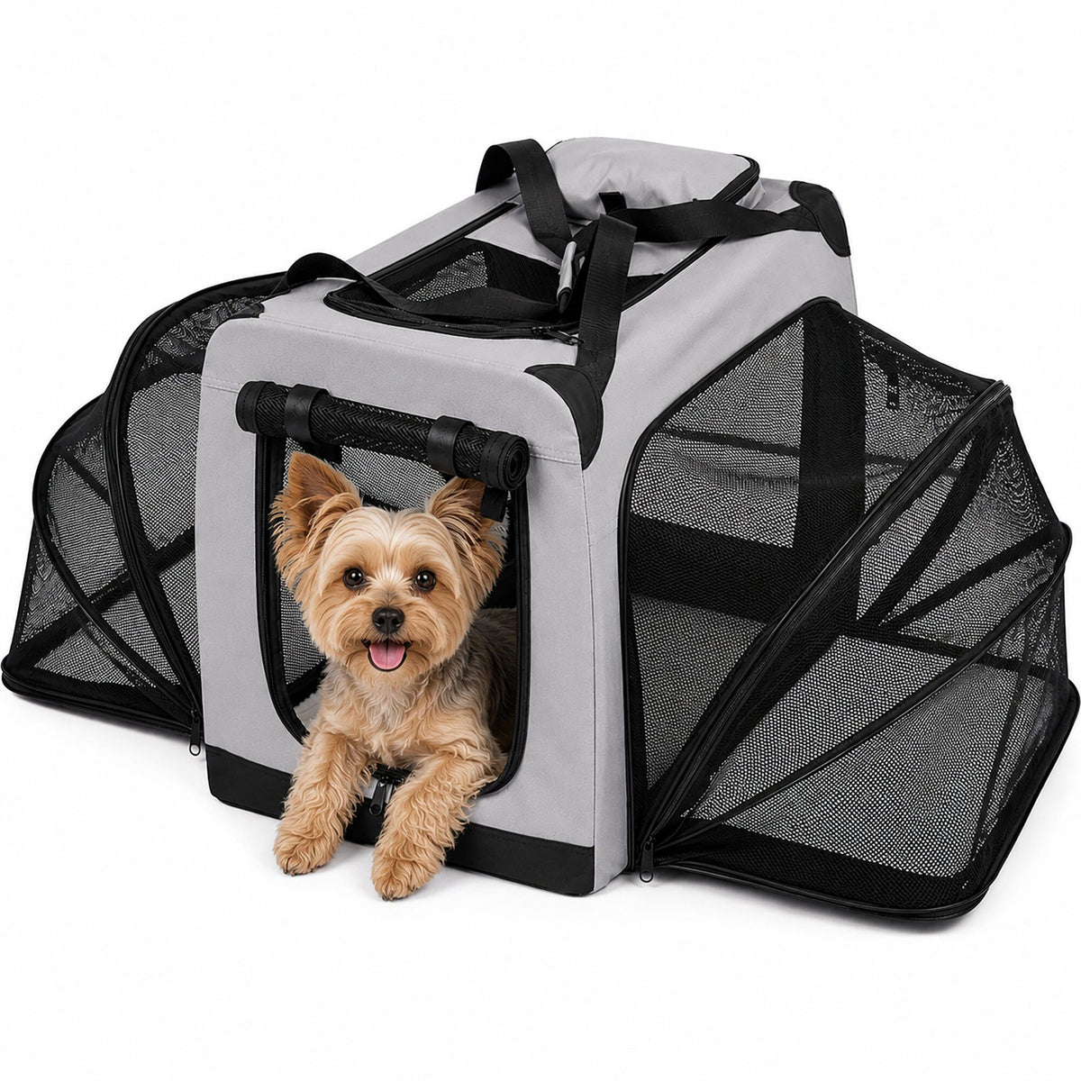 Pet Life ®  'Hounda Accordion' Metal Framed Soft-Folding
